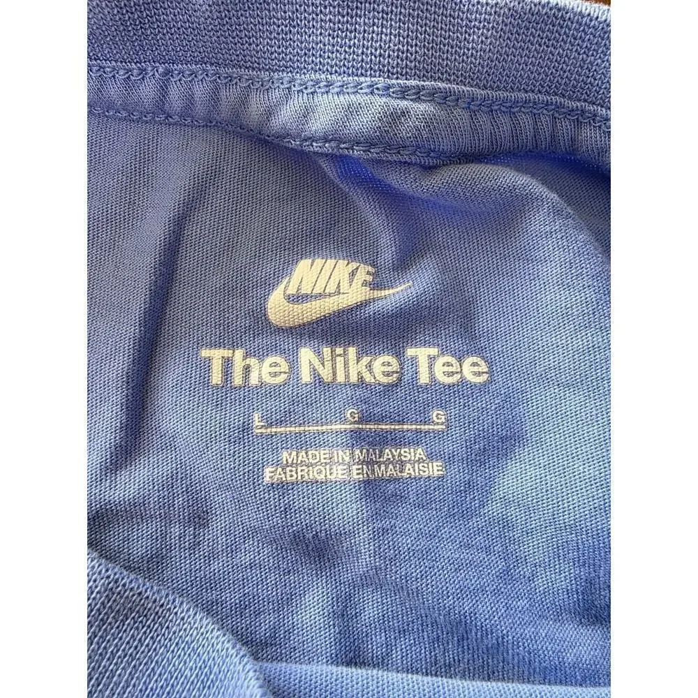 Nike‎ Kids T-Shirt Blue Graphic Logo Large